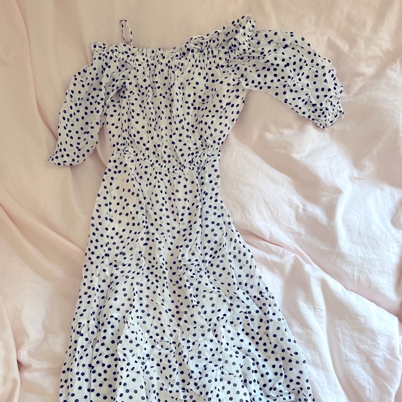 & Other Stories polka dot midi dress - Picture 3 of 4